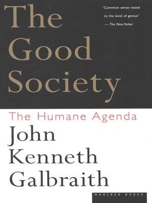 cover image of The Good Society